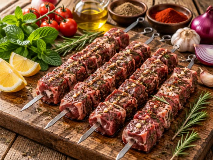 Brochettes d'agneau