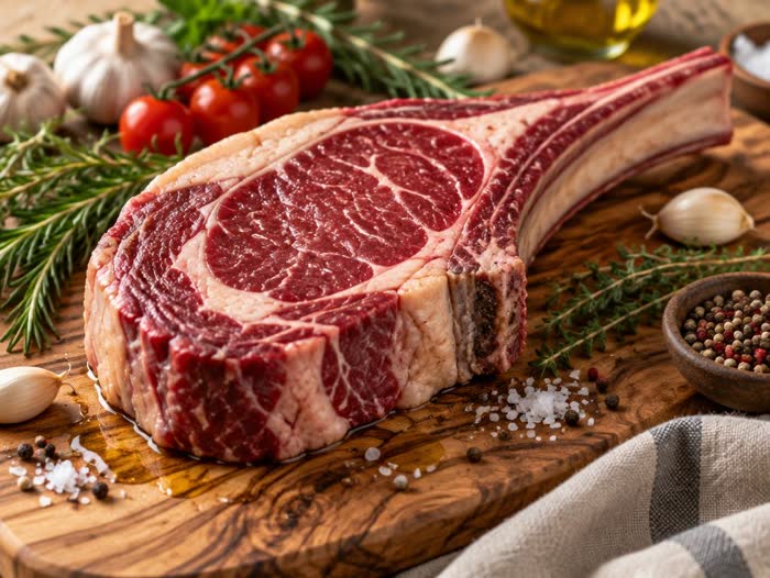 Côte de bœuf de l'Aveyron maturée