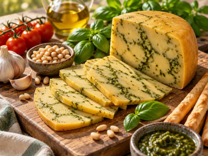 Gouda au pesto