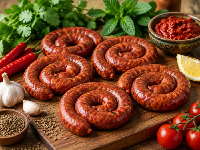 Merguez maison, les 6
