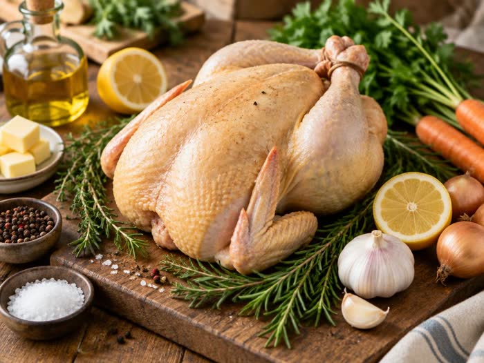 Poulet fermier entier